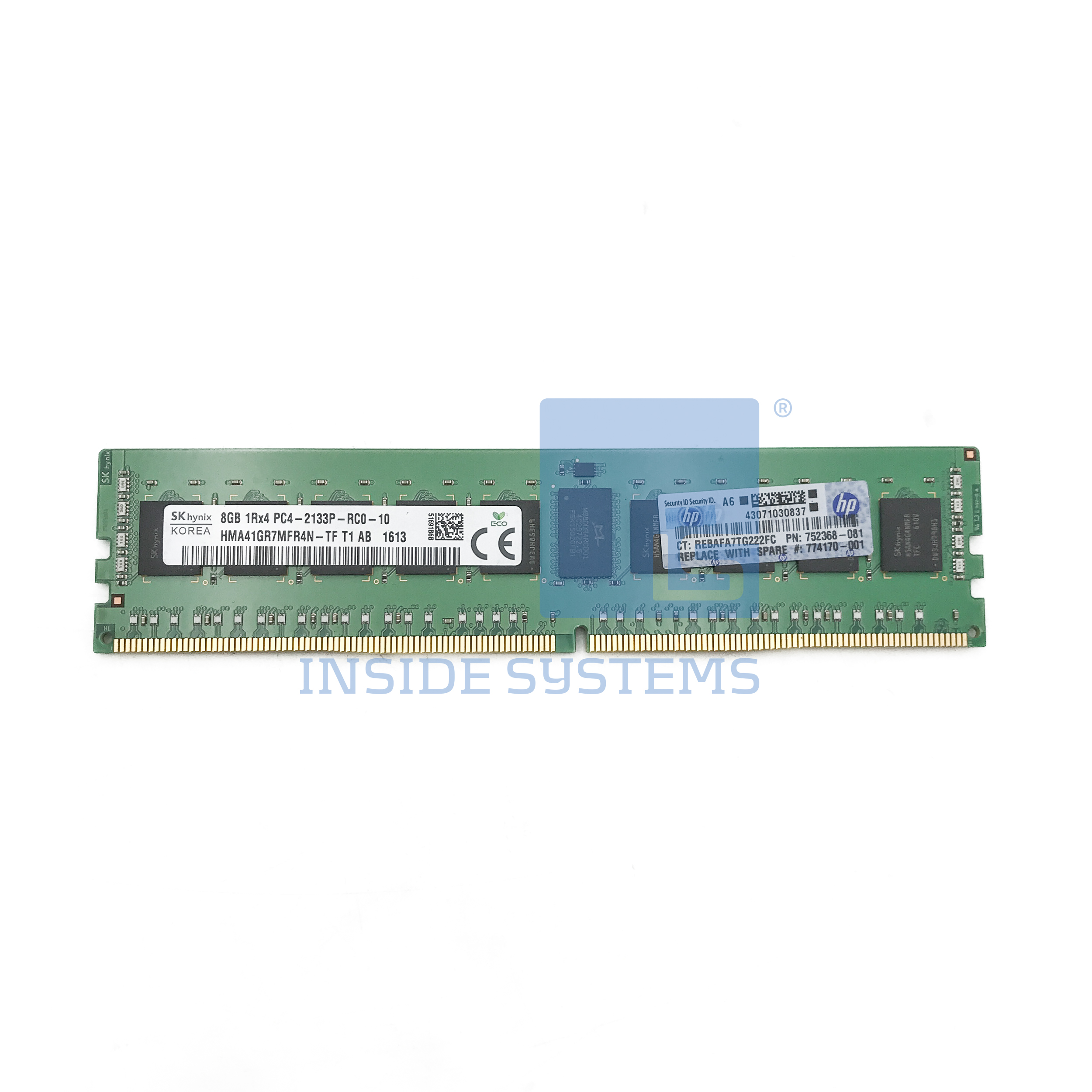 774170-001-1 - 8GB 1Rx4 PC4-17000P-R 2133Mhz RDimm 2 774170-001-1 - 8GB 1Rx4 PC4-17000P-R 2133Mhz RDimm