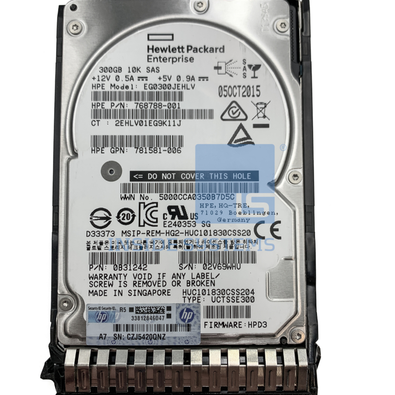 785410-001 - 300GB 10K 12G SC SAS 2.5
