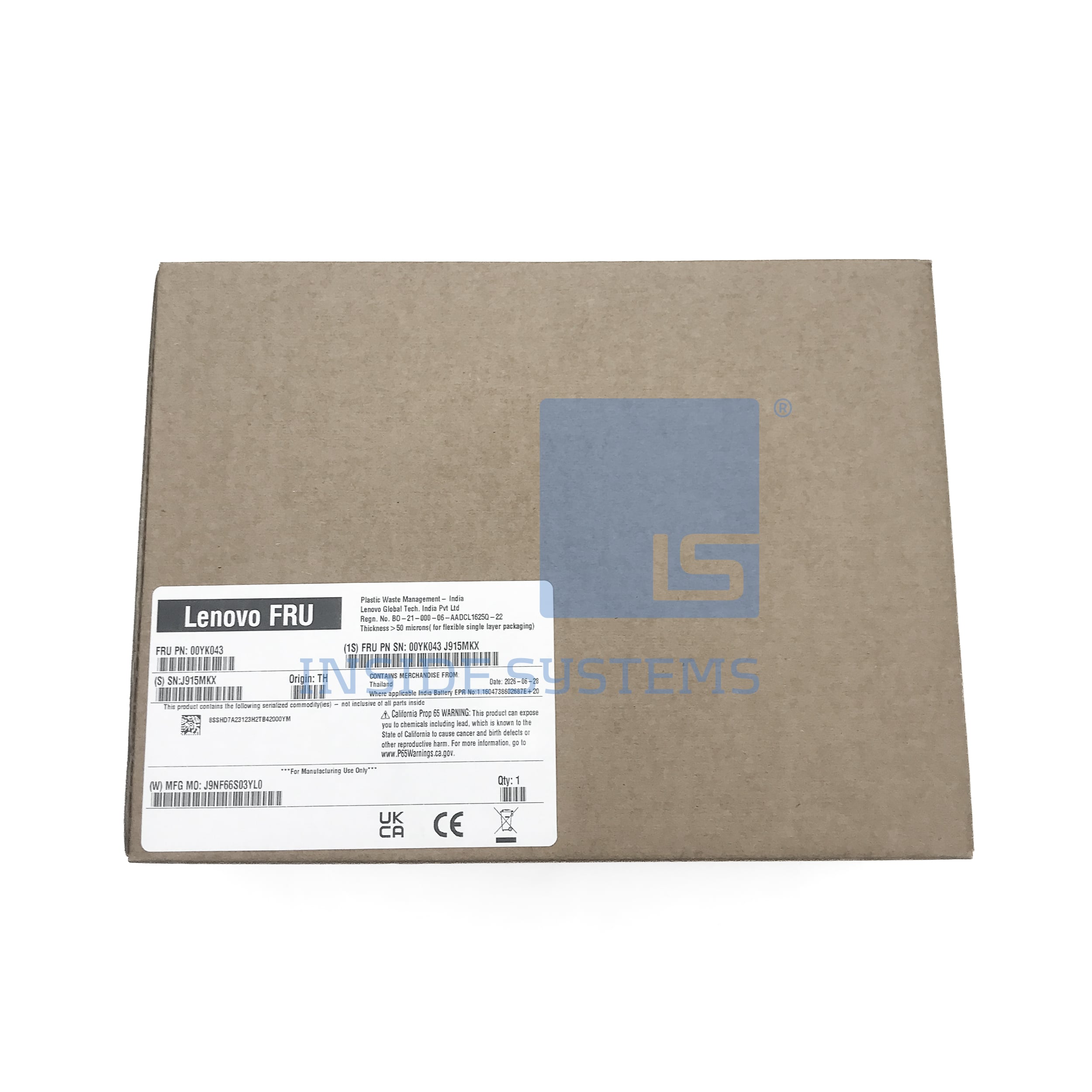 7XB7A00054-01 - 10TB 7.2K 6Gbps 3.5" SATA HDD 512e