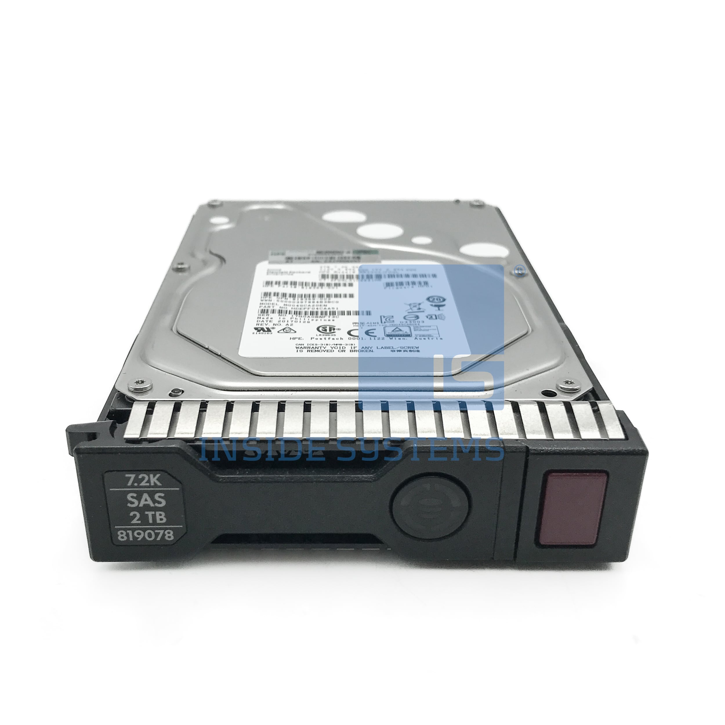 819078-001 - HPE 2TB 7.2K 12G SAS ML SC 3.5" HDD 4 819078-001 - HPE 2TB 7.2K 12G SAS ML SC 3.5" HDD - Image 2