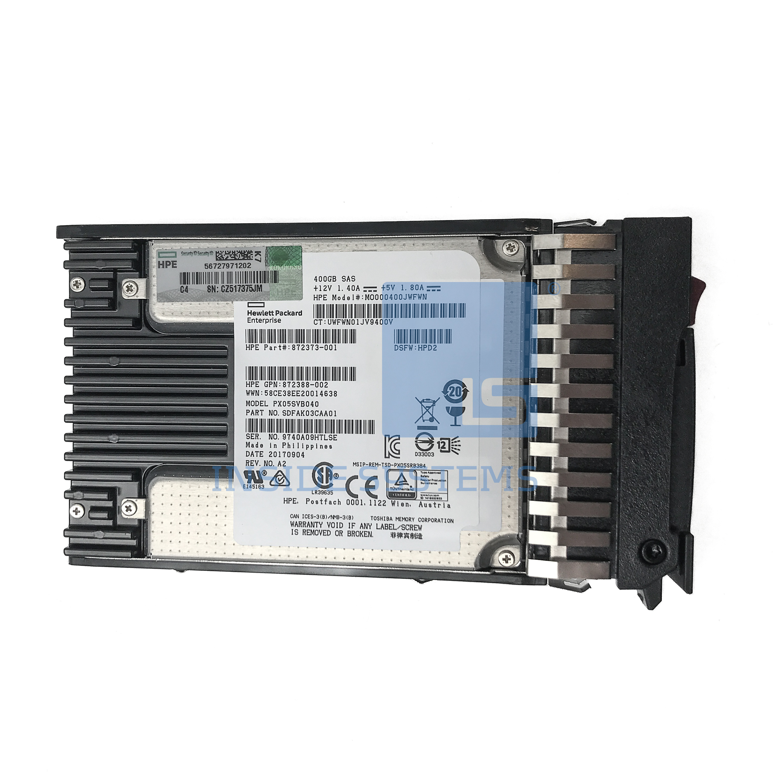 841504-001-1 - MSA 400GB 12G MU SAS 2.5" SSD 1 841504-001-1 - MSA 400GB 12G MU SAS 2.5" SSD