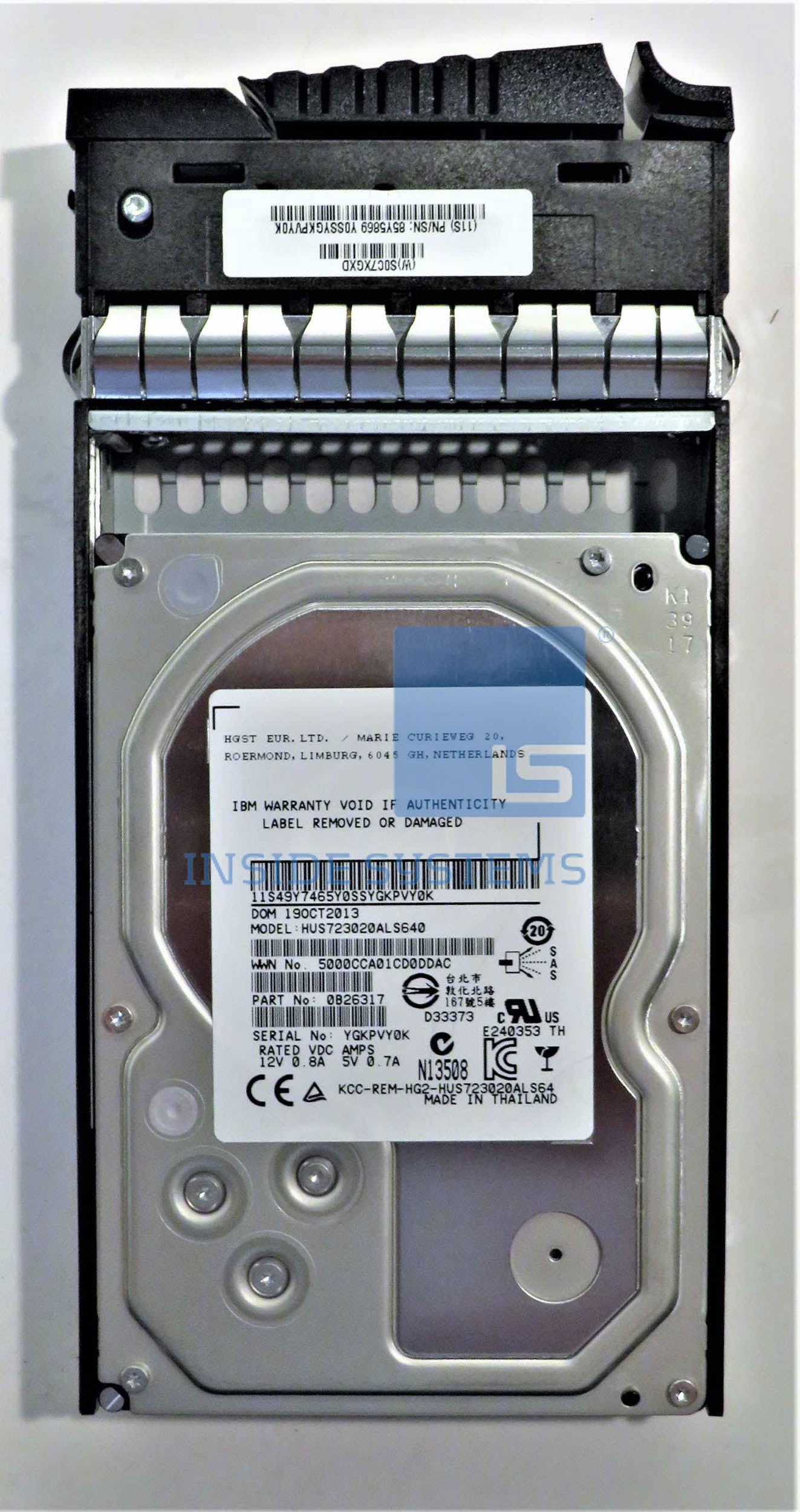85Y5869 - IBM 2TB 3.5" 7.2K SAS HDD 4 85Y5869 A