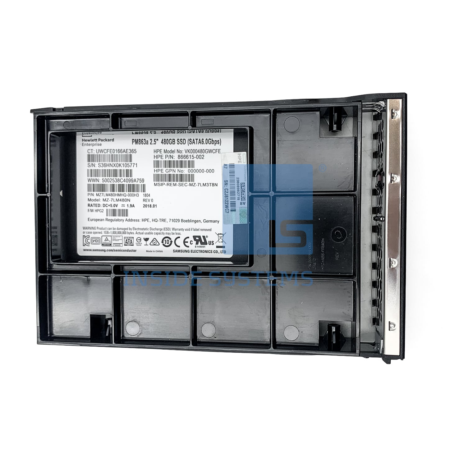 868927-001 - 480GB SATA RI DS LPc 3.5" SSD