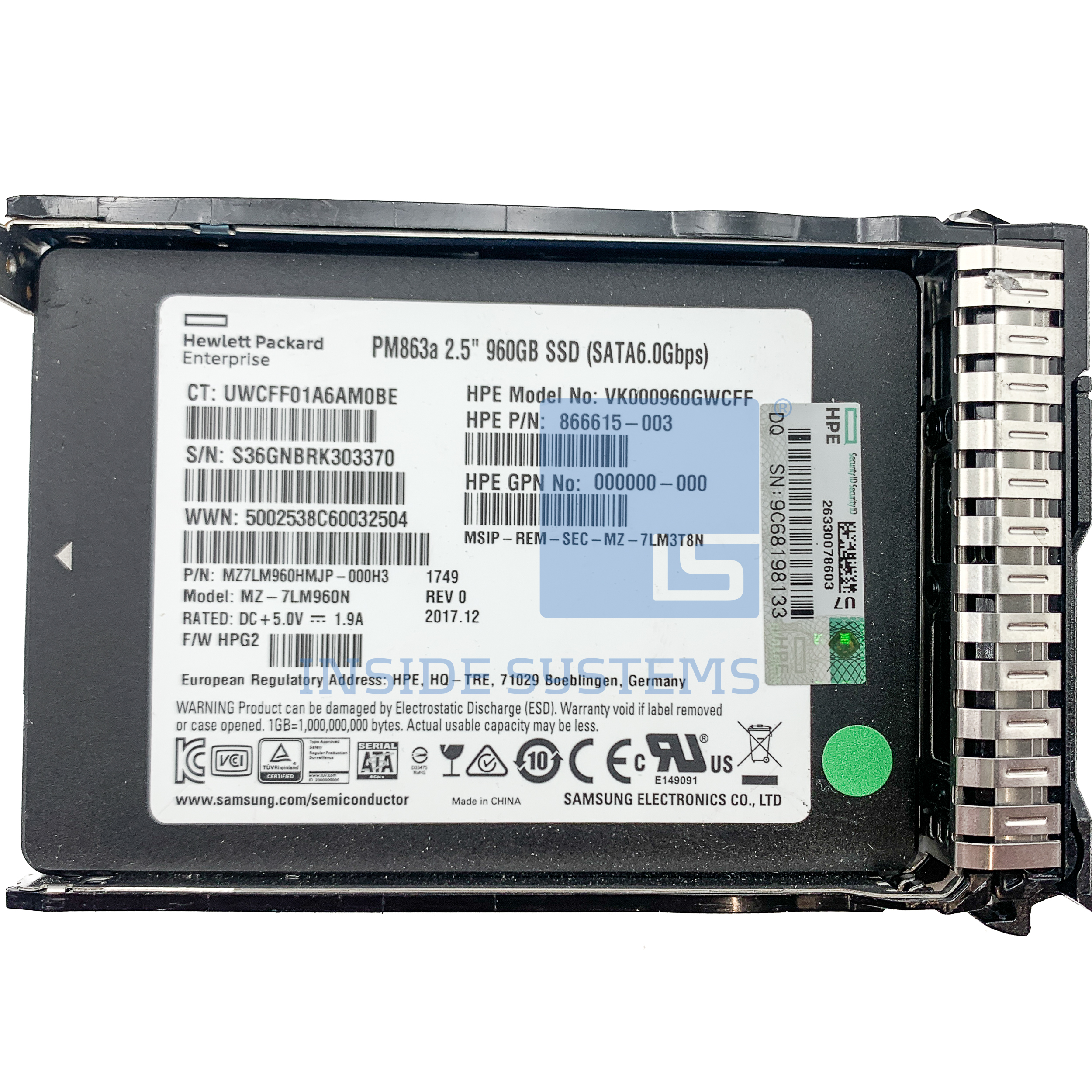 868928-001 - 960GB 6G RI SC SATA 2.5" SSD 2 868928-001 - 960GB 6G RI SC SATA 2.5" SSD