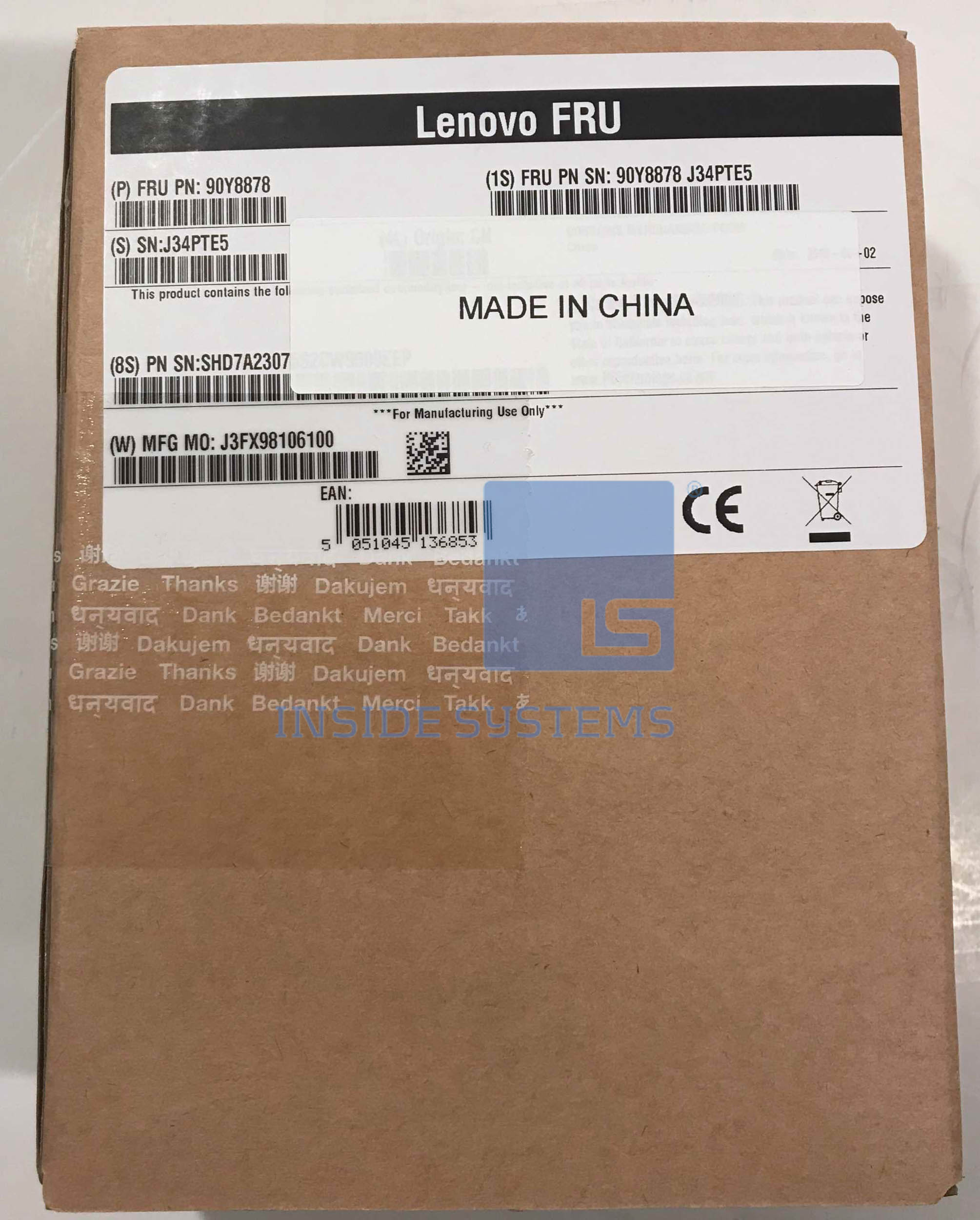 90Y8878-01 - 300GB 10K 6Gbps 2.5" SAS HDD G2HS 3 90Y8878-01 - 300GB 10K 6Gbps 2.5" SAS HDD G2HS