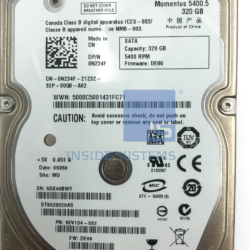 Alternative view of 9EV134-032 - SEAGATE 320GB SATA 2.5" 5400 8MB FW DE06