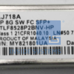 AJ718A - HPE 8G SW FC SFP+ Tranceiver