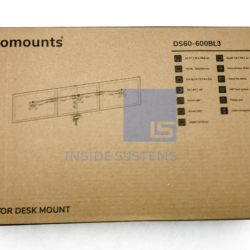 DS60-600BL3-01 - NERO Triple Flat Screen Desk Mount