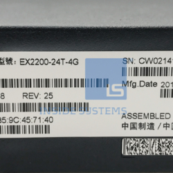 Alternative view of EX2200-24T-4G - Juniper EX2200 24-Port Base-T / 4xSFP