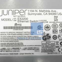 EX2200-24T-4G - Juniper EX2200 24-Port Base-T / 4xSFP - Image 3