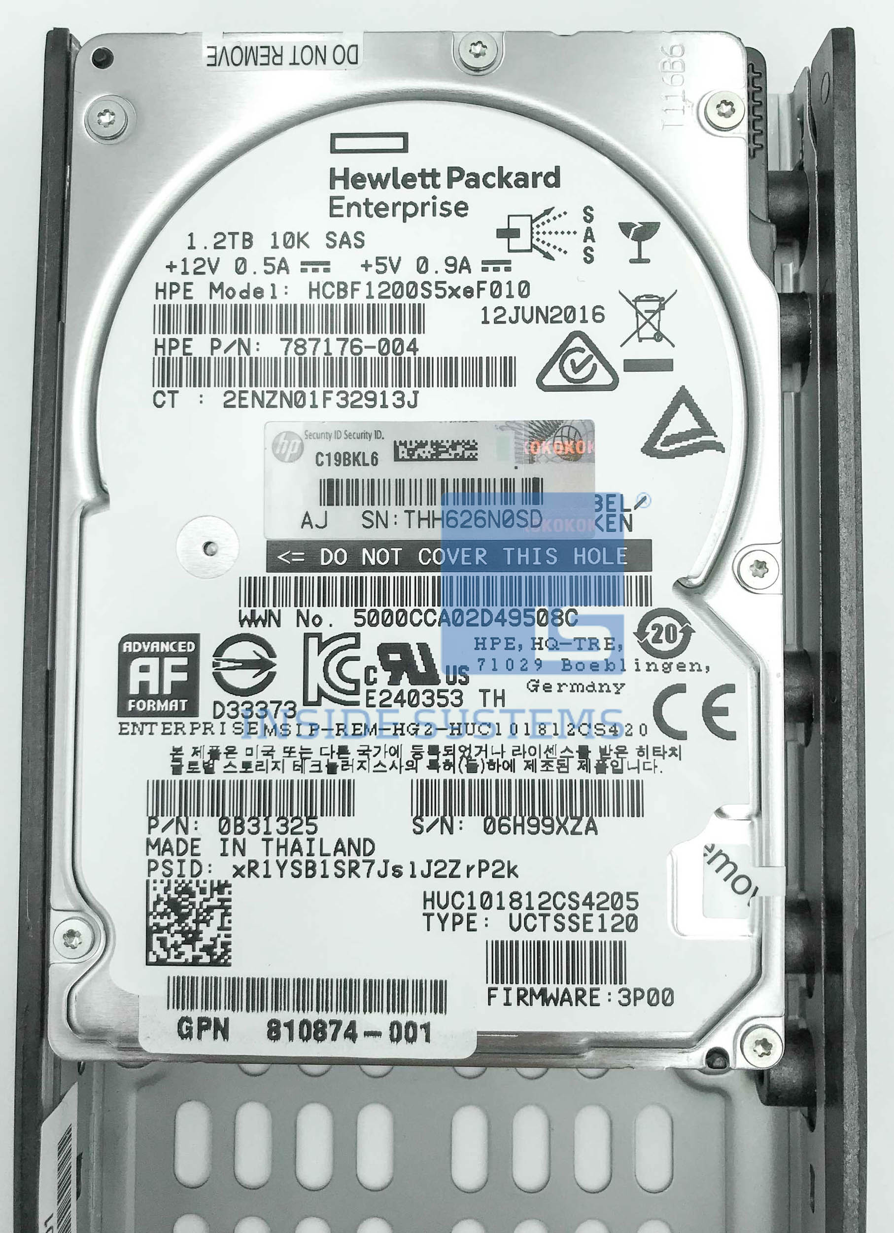 K2P85A - 3PAR 1.2TB 10K 12G SAS FIPS 2.5" HDD 4 K2P85A - 3PAR 1.2TB 10K 12G SAS FIPS 2.5" HDD - Image 2