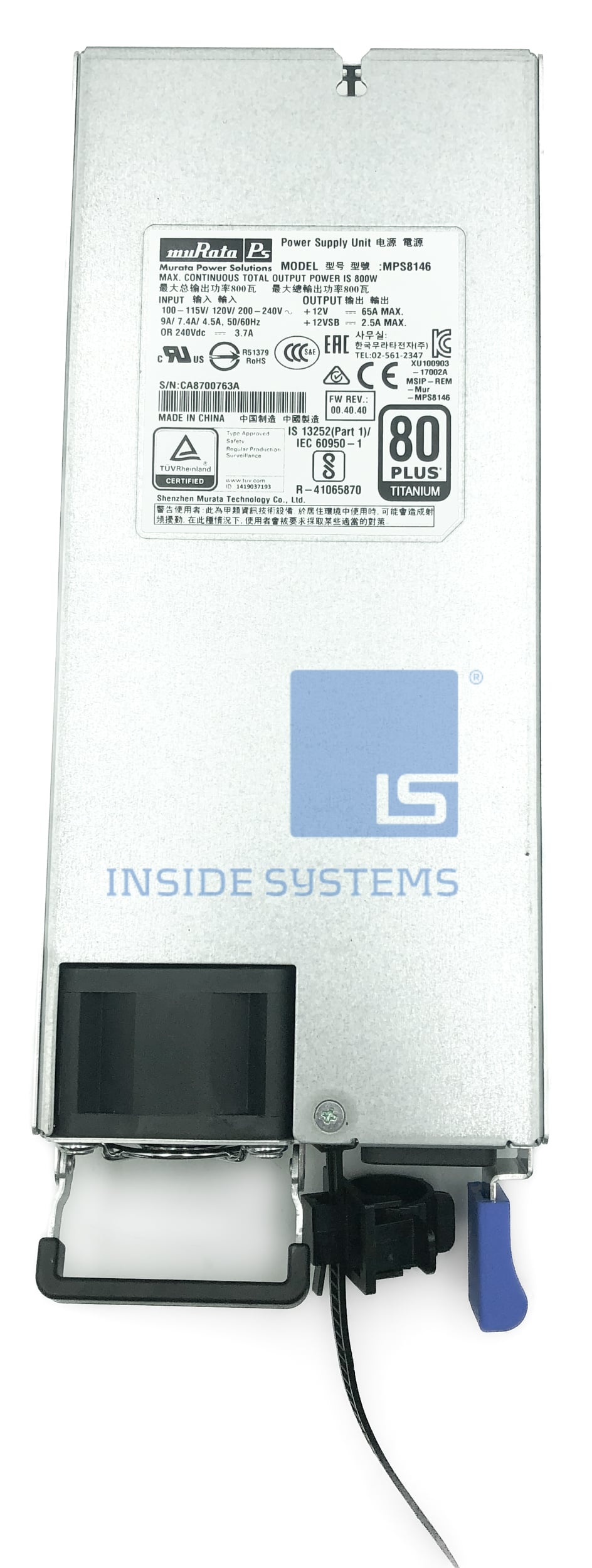 MPS8146 - QuantaGrid 800W Watt Power Suppy Unit - Image 2