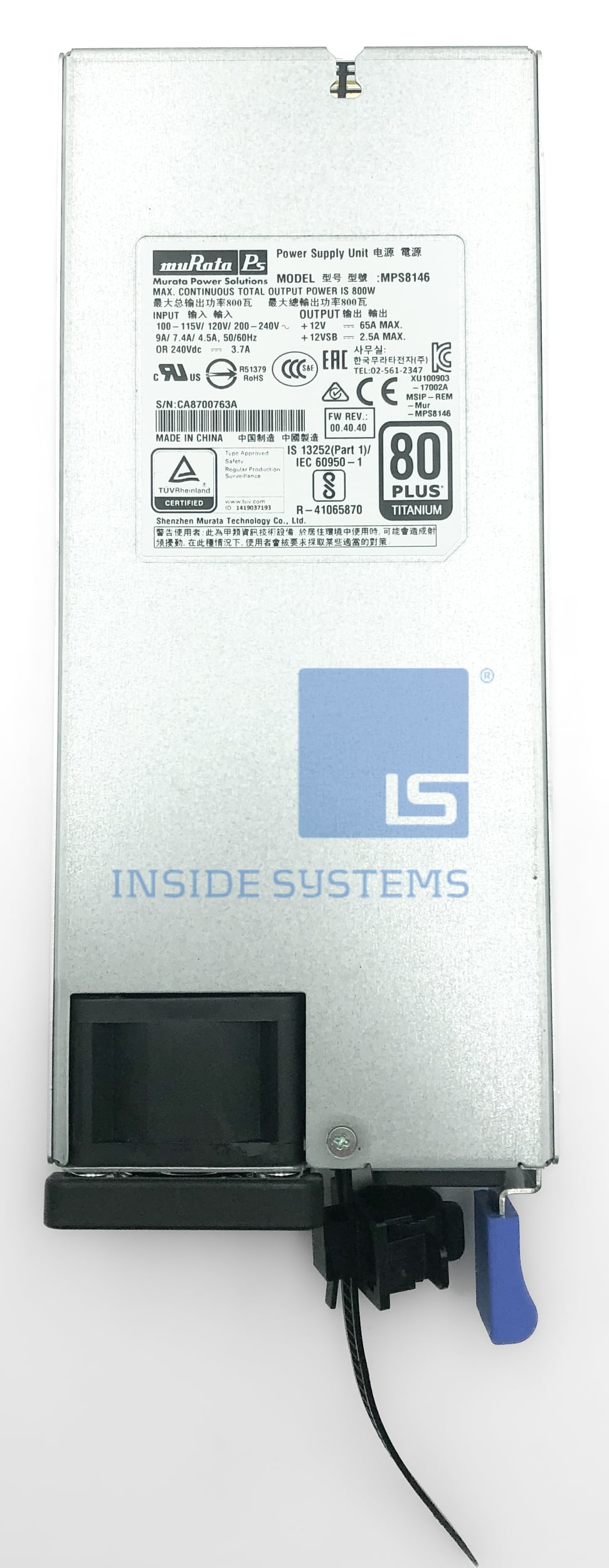 MPS8146 - QuantaGrid 800W Watt Power Suppy Unit - Image 4