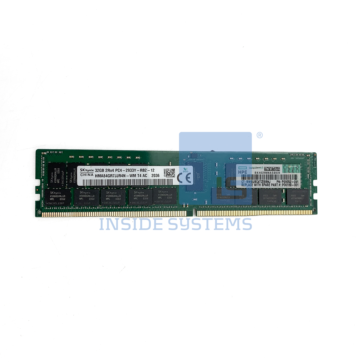 P06189-001-1 - 32GB 2Rx4 PC4-2933Y DDR4 Memory 7 P06189 001 1 A