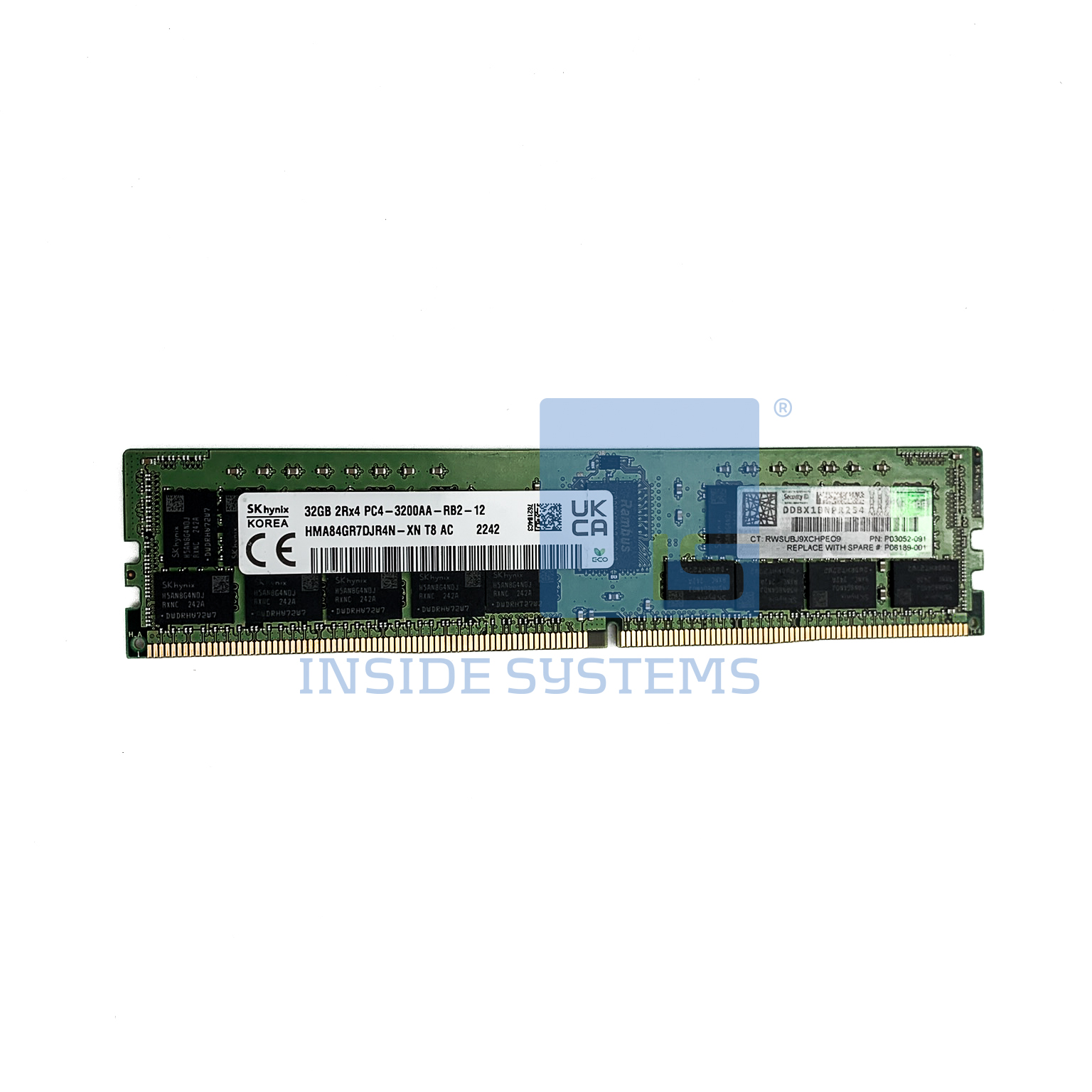 P06189-001-4 - HPE 32GB PC4-25600AA DDR4-3200MHz 9 P06189 001 4 A