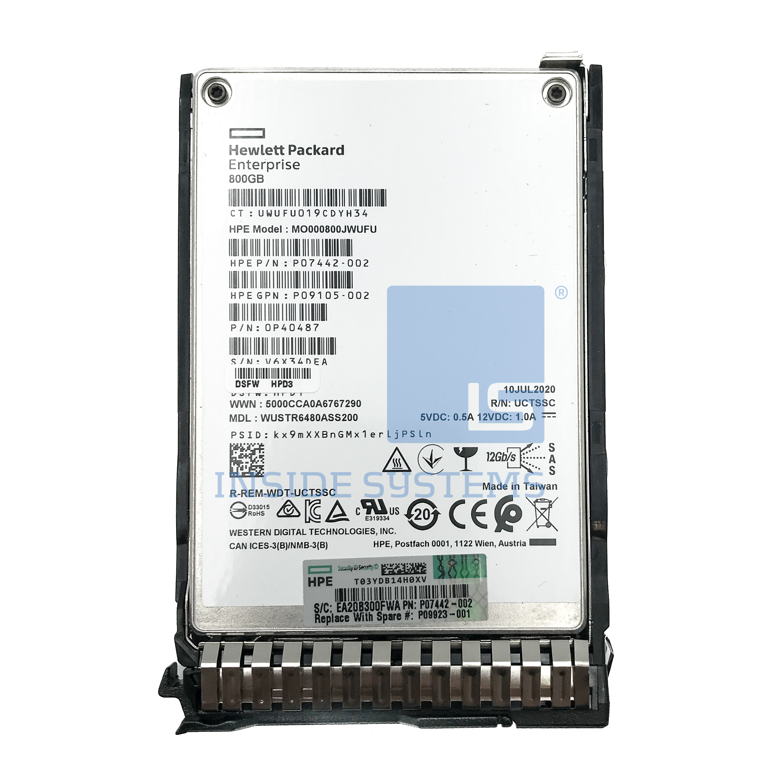 P09090-B21 - 800GB 12G MU DS SC SAS 2.5" SSD 1 P09090-B21 - 800GB 12G MU DS SC SAS 2.5" SSD