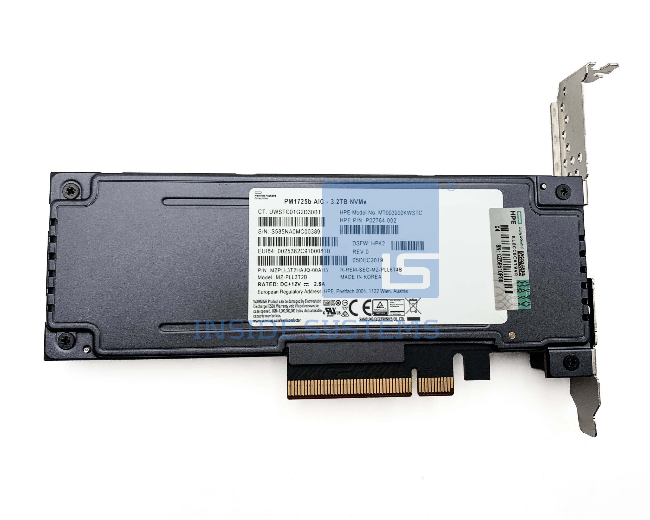 P10266-B21 - 3.2TB NVME x8 MU HHHL PCI Card - Image 2
