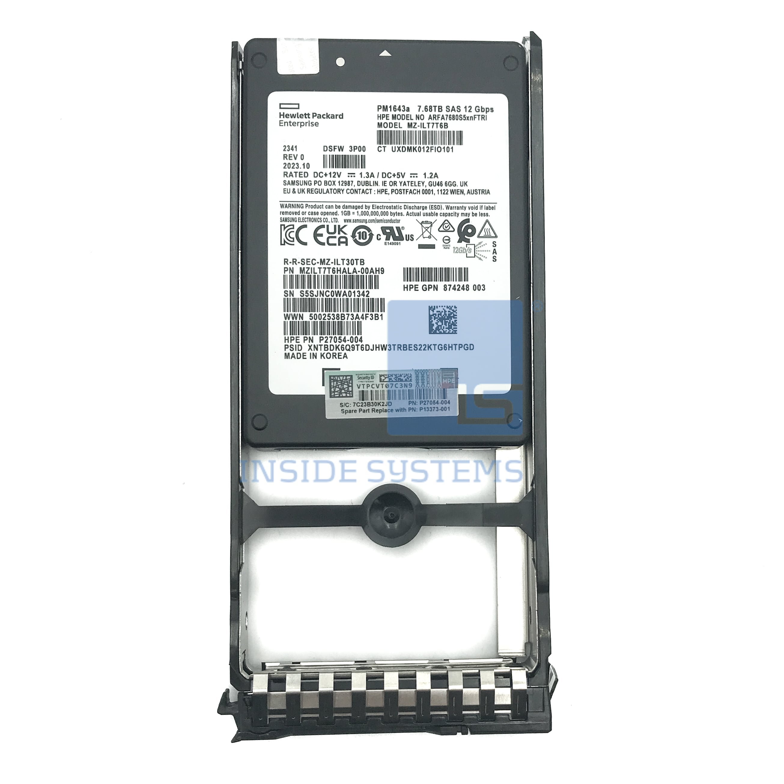 P13373-001-ARFA - Primera 7.68TB 12G FIPS SAS 2.5" SSD 10 P13373 001 ARFA A 1