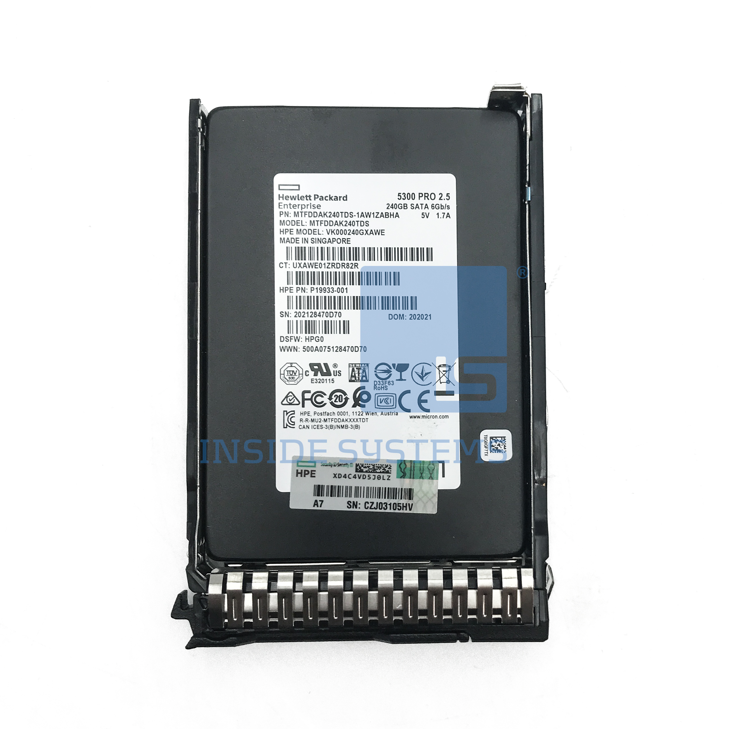 P19935-B21 - 240GB 6G RI SC SATA 2.5" SSD 1 P19935-B21 - 240GB 6G RI SC SATA 2.5" SSD