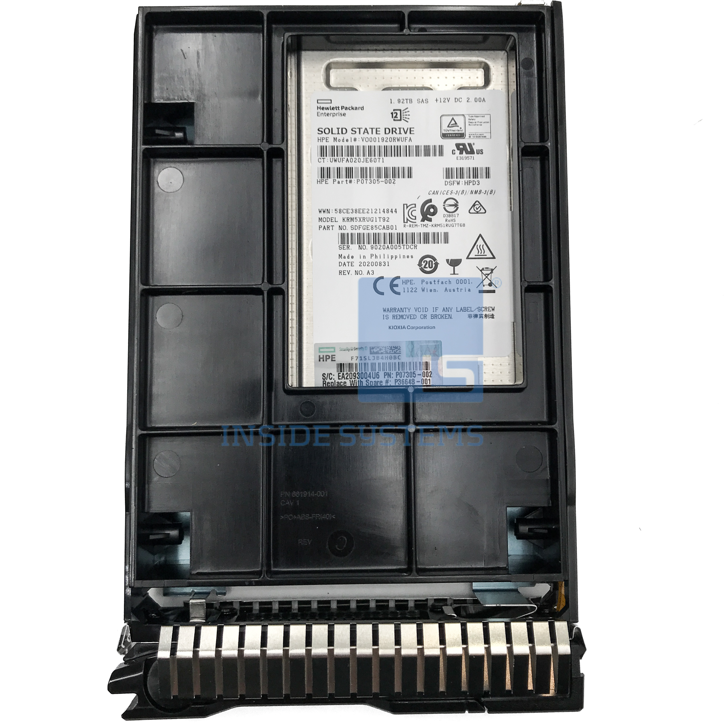 P36648-001-02 - 1.92TB 12G RI DS SCC SAS 3.5" SSD 3 P36648-001-02 - 1.92TB 12G RI DS SCC SAS 3.5" SSD