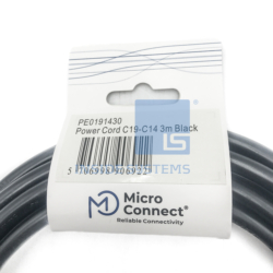 Alternative view of PE0191430 - C14 To C19 Extension Cord 3M