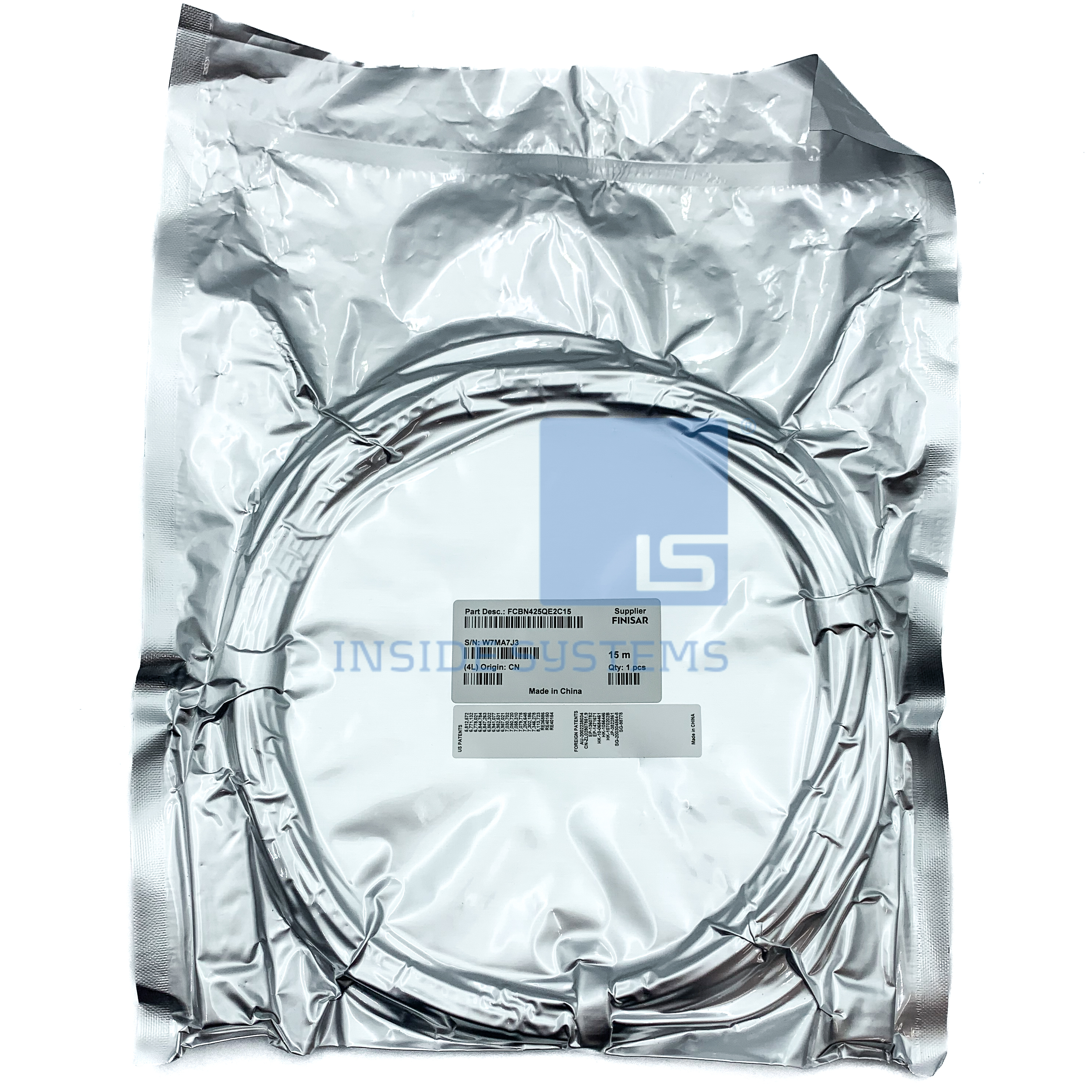 QSFP-100G-AOC15M-C-4 - 100GBASE QSFP Active Optical Cable, 15M 1 QSFP-100G-AOC15M-C-4 - 100GBASE QSFP Active Optical Cable, 15M