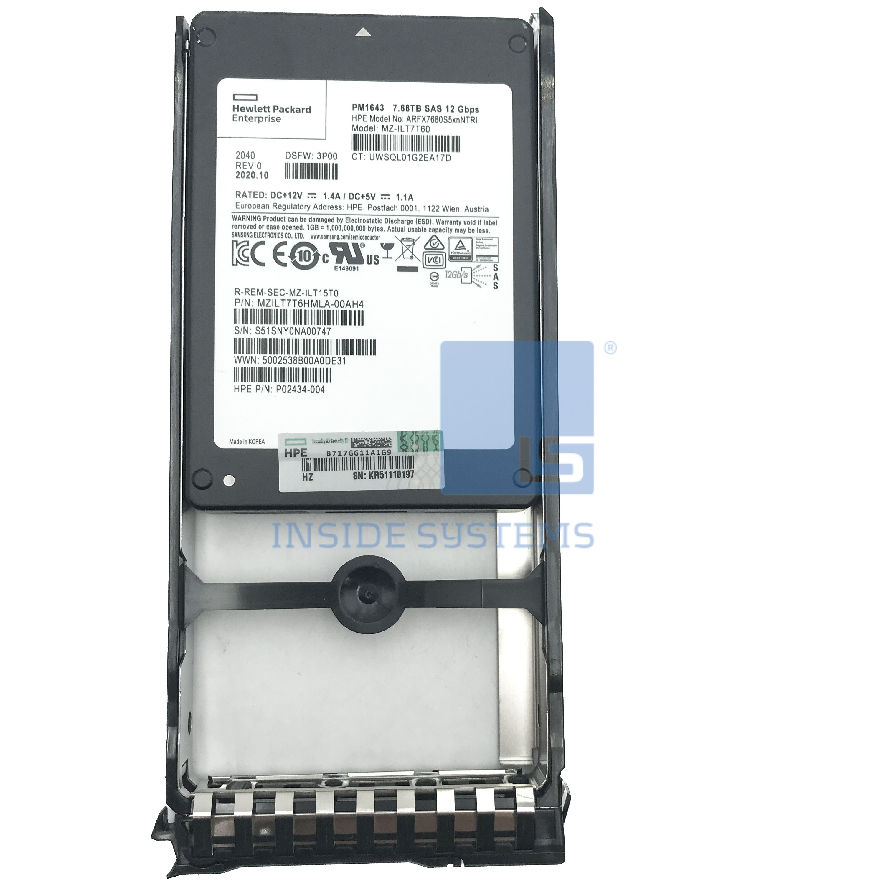 R0P97A - Primera 7.68TB 12G SAS 2.5" SSD 8 R0P97A A 1