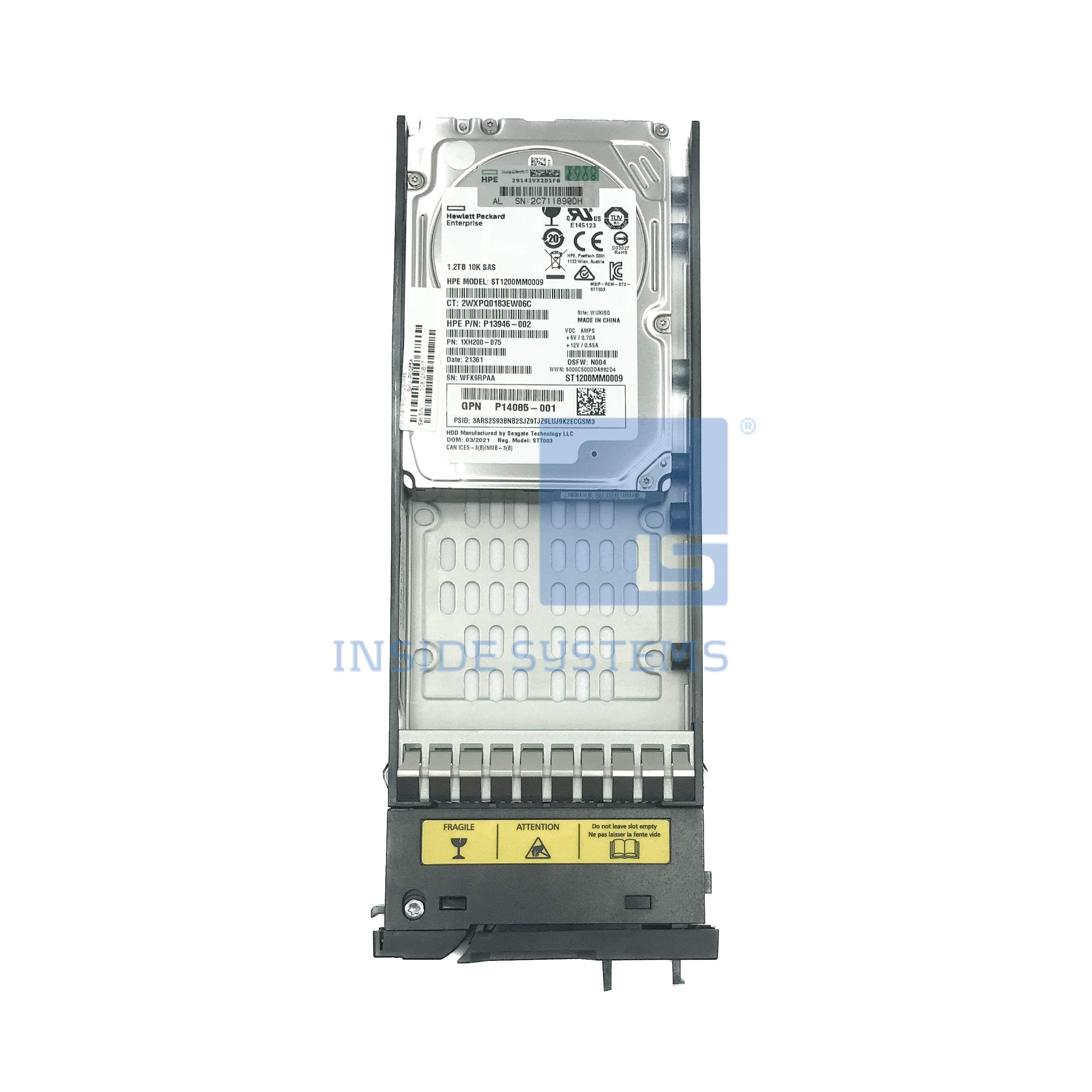 R0Q55A - MSA 1.2TB 10K 12G M2 SAS 2.5" HDD 1 R0Q55A - MSA 1.2TB 10K 12G M2 SAS 2.5" HDD