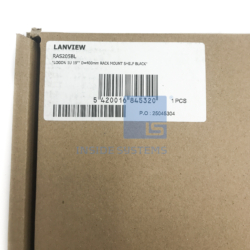 RAS205BL-01 - 1U 19" D=400mm RACK MOUNT SHELF BLACK - Image 2