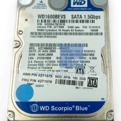 WD1600BEVS - WD SCORPIO 160GB 2.5 5400 SATA HDD
