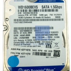 WD1600BEVS - WD SCORPIO 160GB 2.5 5400 SATA HDD - Image 3